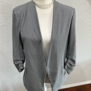 Rachel Zoe Monochrome Houndstooth Jacket size M mob wife